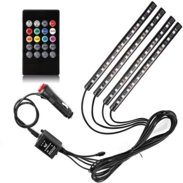 GoMechanic Atmosphere Lights,9x4 Car LED Strip Light - Image 3