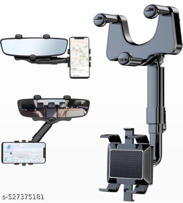 360° Adjustable Rear View Mirror Mobile Holder for Car